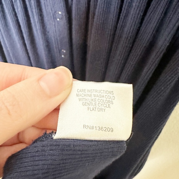 Hatch The Softest Rib Nursing Tank Dress Navy Blue Pockets 2 Medium - Picture 8 of 9